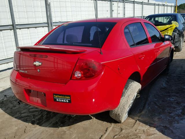 1G1AL55FX77143456 - 2007 CHEVROLET COBALT LT RED photo 4