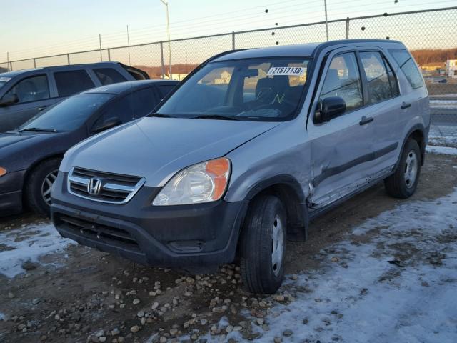 JHLRD68402C007282 - 2002 HONDA CR-V LX GRAY photo 2