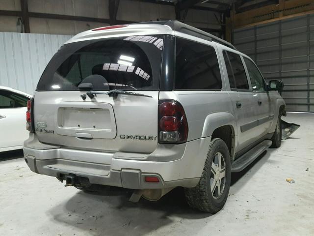 1GNET16S246194830 - 2004 CHEVROLET TRAILBLAZE SILVER photo 4