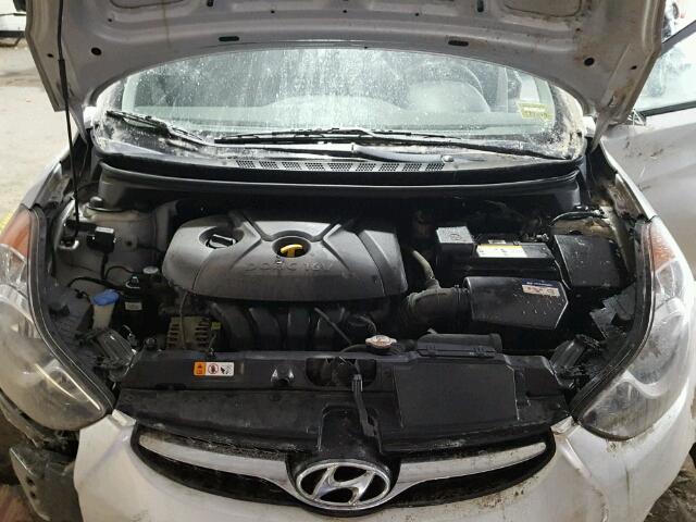 KMHDH4AE2CU341369 - 2012 HYUNDAI ELANTRA GL SILVER photo 7