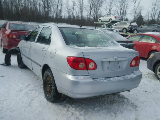 2T1BR32E76C637359 - 2006 TOYOTA COROLLA CE SILVER photo 3