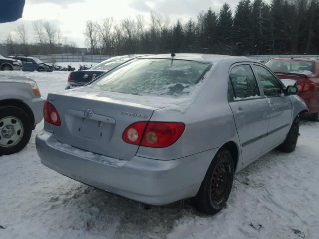 2T1BR32E76C637359 - 2006 TOYOTA COROLLA CE SILVER photo 4