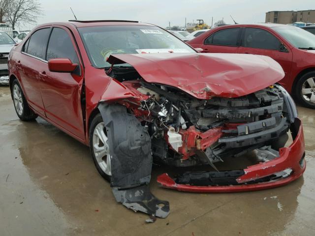 3FAHP0HA0CR193059 - 2012 FORD FUSION SE RED photo 1