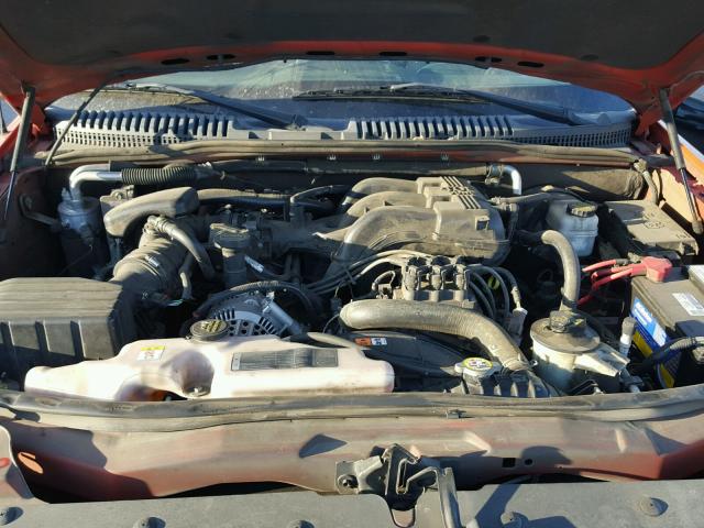 1FMEU63E88UA19402 - 2008 FORD EXPLORER X ORANGE photo 7