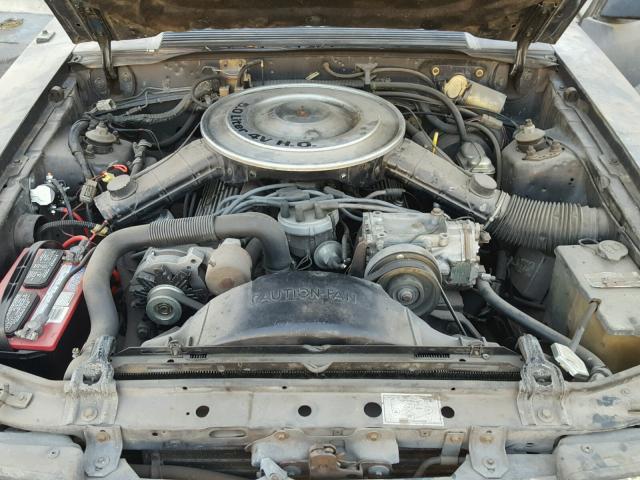 1FABP28M3EF153716 - 1984 FORD MUSTANG L GRAY photo 7