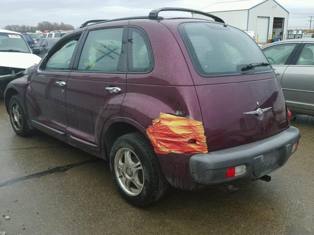 3C4FY48B43T625153 - 2003 CHRYSLER PT CRUISER MAROON photo 3