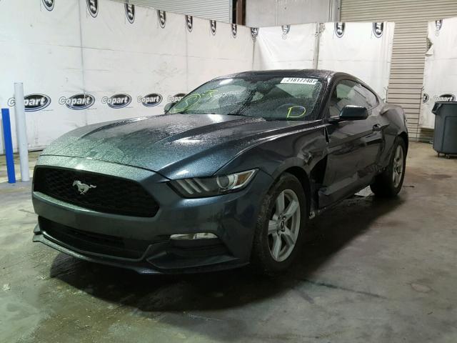 1FA6P8AM5G5276733 - 2016 FORD MUSTANG GREEN photo 2