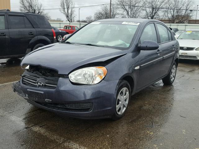 KMHCN46C97U109563 - 2007 HYUNDAI ACCENT GLS BLUE photo 2