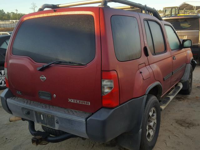 5N1ED28T41C595435 - 2001 NISSAN XTERRA XE MAROON photo 4