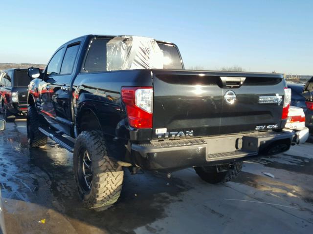 1N6AA1E55HN545618 - 2017 NISSAN TITAN SV BLACK photo 3