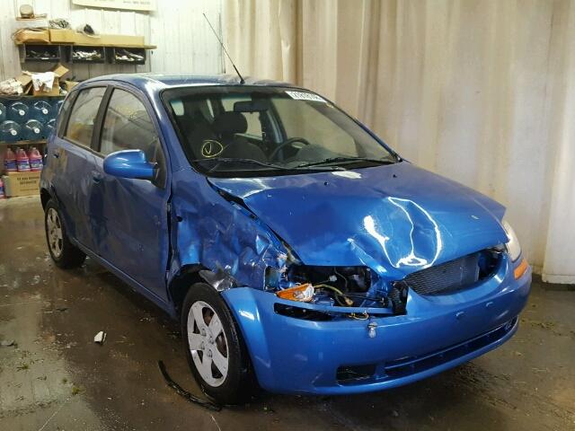 KL1TD66638B010156 - 2008 CHEVROLET AVEO BASE BLUE photo 1