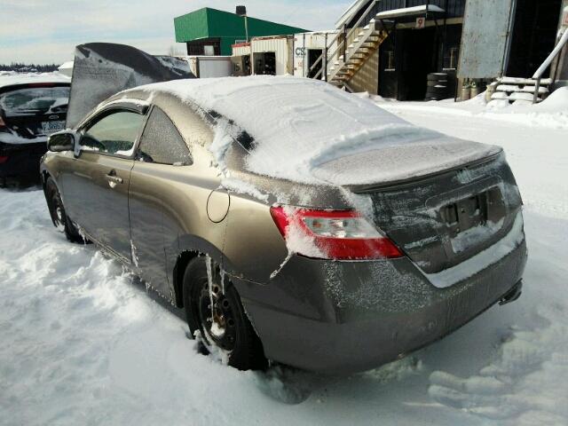 2HGFG11638H007936 - 2008 HONDA CIVIC LX BROWN photo 3