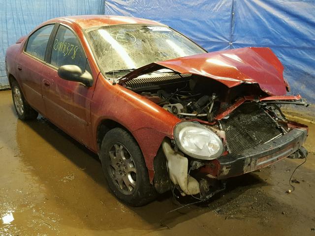 1B3ES56C83D248266 - 2003 DODGE NEON SXT MAROON photo 1