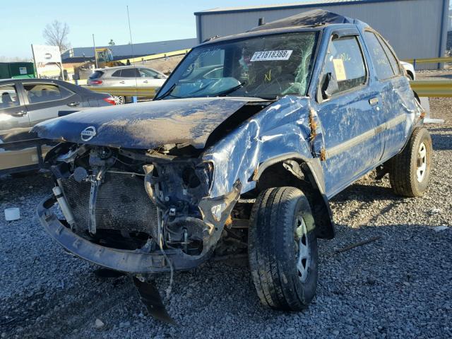 5N1DD28T03C703578 - 2003 NISSAN XTERRA XE BLUE photo 2