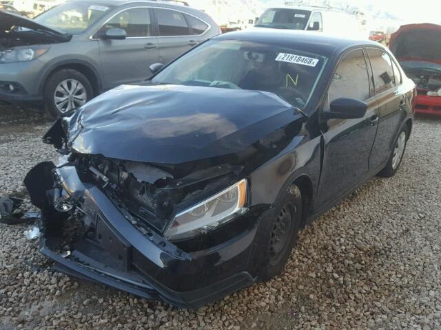3VW2K7AJ7FM314900 - 2015 VOLKSWAGEN JETTA BASE შავი ფოტო 2