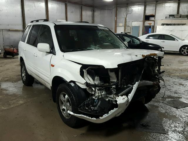 5FNYF18577B013203 - 2007 HONDA PILOT EXL WHITE photo 1