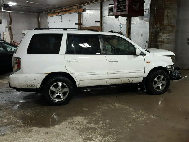 5FNYF18577B013203 - 2007 HONDA PILOT EXL WHITE photo 9