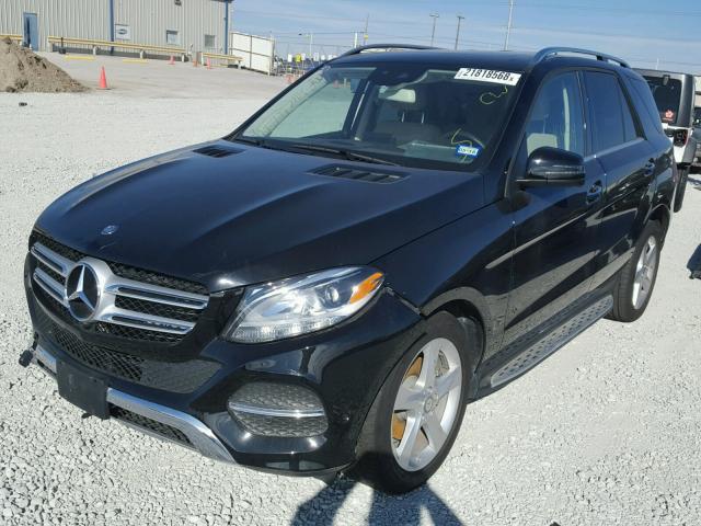 4JGDA5JB9GA782374 - 2016 MERCEDES-BENZ GLE 350 BLACK photo 2