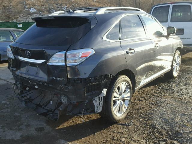 JTJBC1BA2A2412578 - 2010 LEXUS RX 450 CHARCOAL photo 4