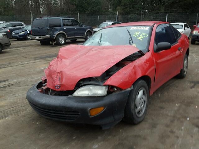 1G1JC1241X7256353 - 1999 CHEVROLET CAVALIER B RED photo 2