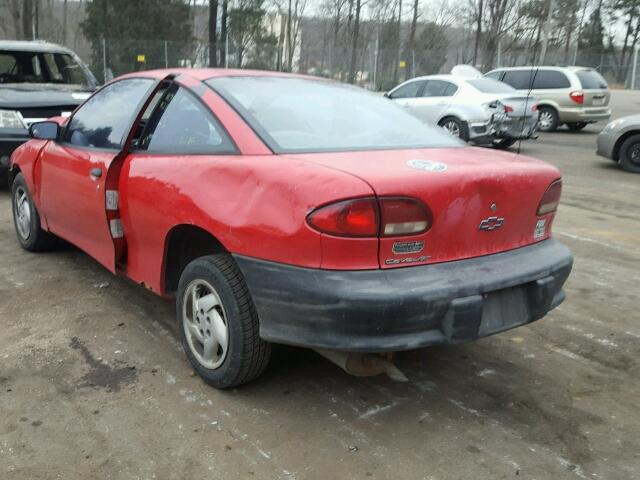 1G1JC1241X7256353 - 1999 CHEVROLET CAVALIER B RED photo 3