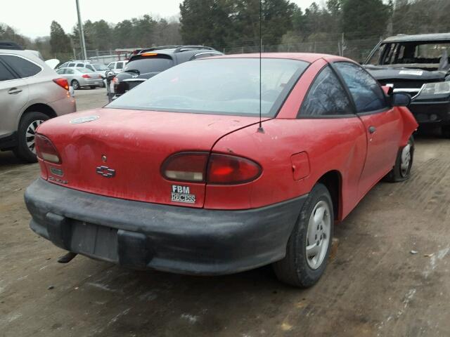 1G1JC1241X7256353 - 1999 CHEVROLET CAVALIER B RED photo 4