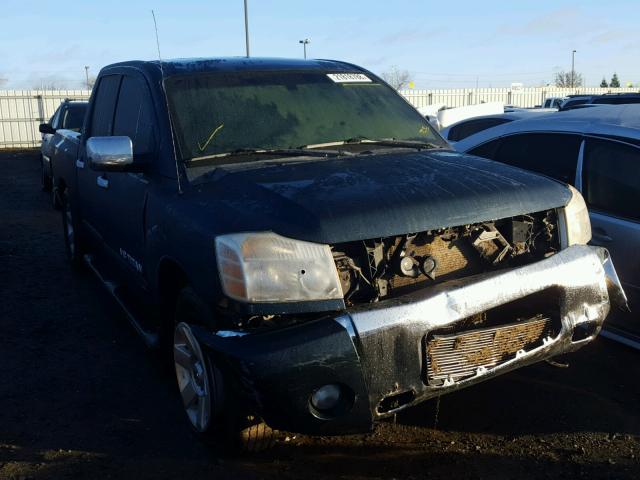 1N6AA07AX5N558297 - 2005 NISSAN TITAN XE GREEN photo 1