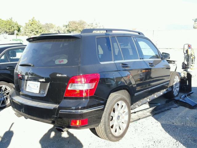 WDCGG8HB6AF328143 - 2010 MERCEDES-BENZ GLK 350 4M BLACK photo 4