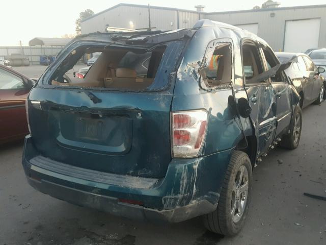 2CNDL63F076044816 - 2007 CHEVROLET EQUINOX LT TURQUOISE photo 4