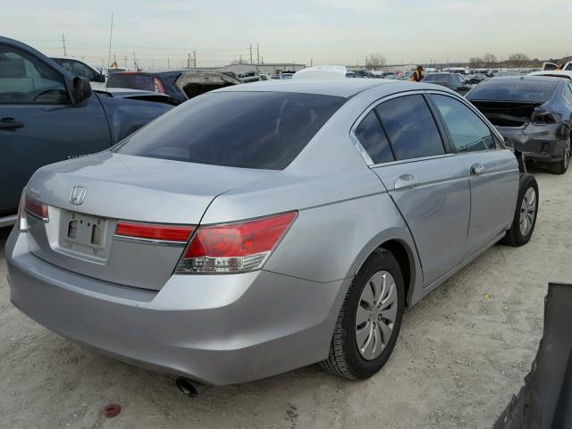 1HGCP2F32BA022764 - 2011 HONDA ACCORD LX SILVER photo 4