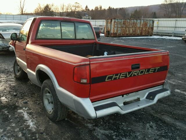 1GCCS14Z6SK128580 - 1995 CHEVROLET S TRUCK S1 RED photo 3