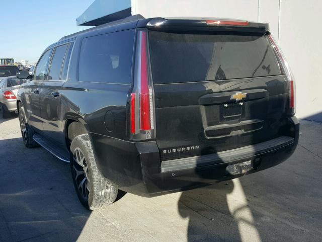 1GNSKJKC7FR246829 - 2015 CHEVROLET SUBURBAN K BLACK photo 3