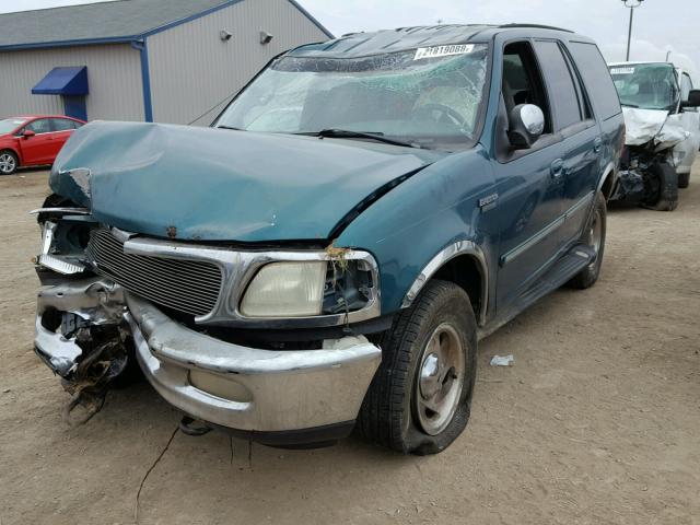 1FMPU18L0WLB43945 - 1998 FORD EXPEDITION GREEN photo 2