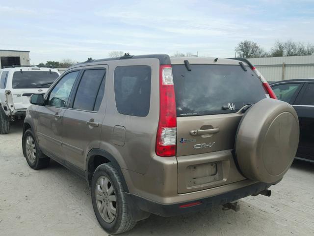 SHSRD78925U317142 - 2005 HONDA CR-V SE GOLD photo 3