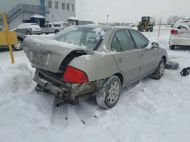 3N1CB51D54L903326 - 2004 NISSAN SENTRA 1.8 BEIGE photo 4