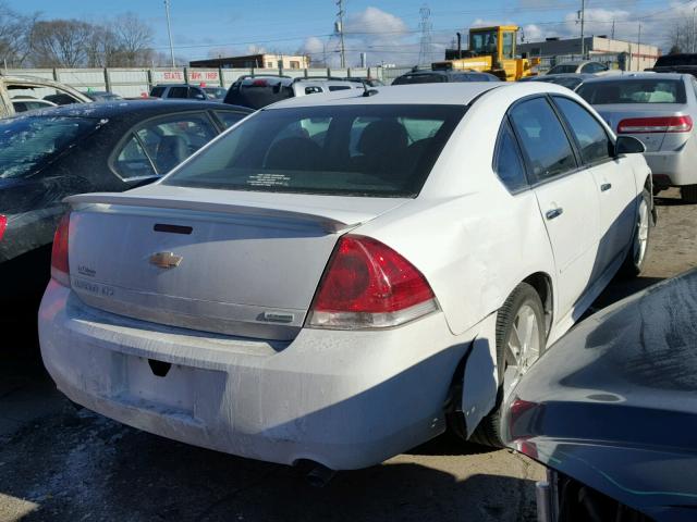 2G1WC5E34C1188623 - 2012 CHEVROLET IMPALA LTZ WHITE photo 4