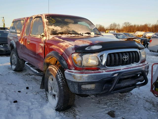 5TEWM72N81Z853683 - 2001 TOYOTA TACOMA XTR RED photo 1