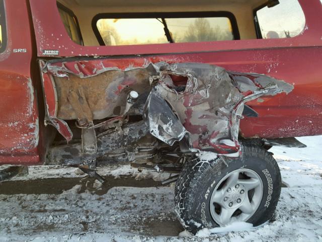 5TEWM72N81Z853683 - 2001 TOYOTA TACOMA XTR RED photo 9