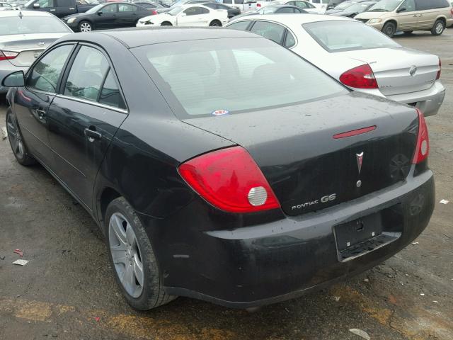 1G2ZG58B674117918 - 2007 PONTIAC G6 BASE BLACK photo 3