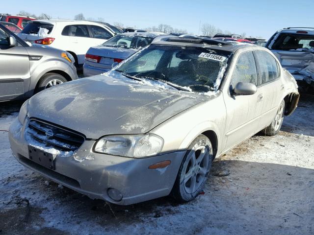 JN1CA31D81T632678 - 2001 NISSAN MAXIMA GXE TAN photo 2