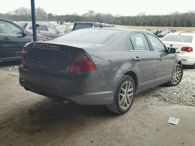 3FAHP0JG3BR337944 - 2011 FORD FUSION SEL GRAY photo 4