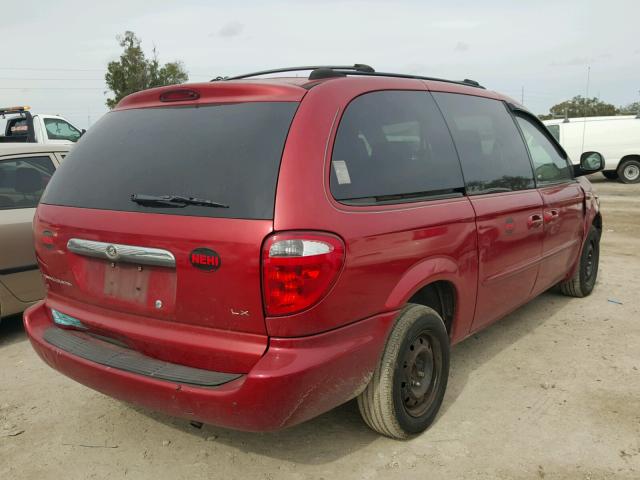 2C4GP44303R217094 - 2003 CHRYSLER TOWN & COU RED photo 4