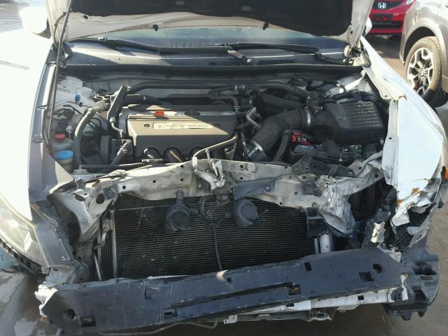 1HGCS12838A016913 - 2008 HONDA ACCORD EXL WHITE photo 7
