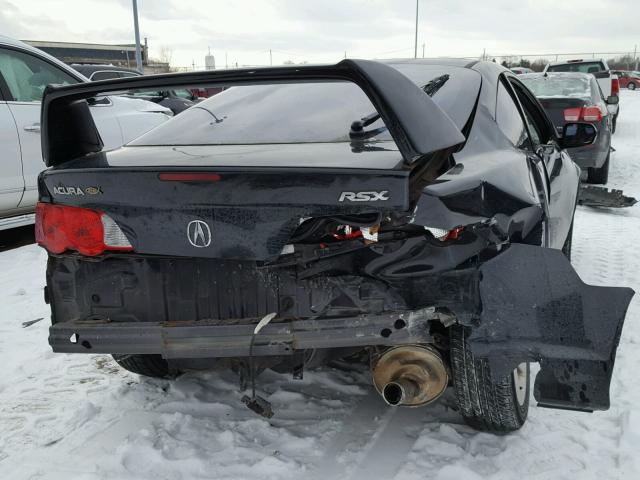 JH4DC54814S005075 - 2004 ACURA RSX BLACK photo 9