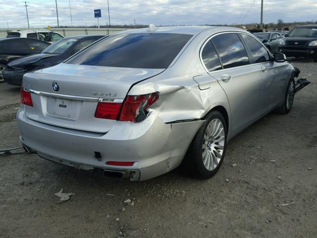 WBAKC8C50CC437633 - 2012 BMW 7 SERIES SILVER photo 4