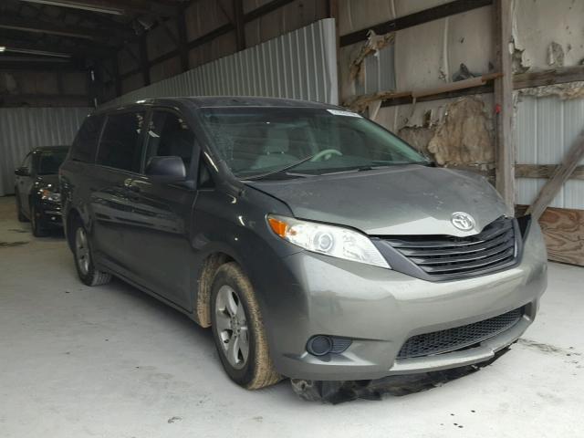 5TDZK3DC5CS206259 - 2012 TOYOTA SIENNA BAS GRAY photo 1