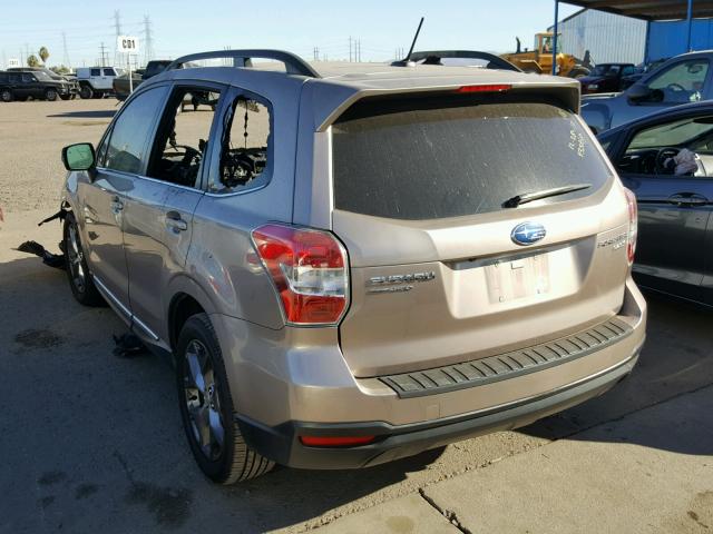 JF2SJAUC5FH435169 - 2015 SUBARU FORESTER 2 BURN photo 3