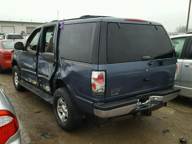 1FMRU1866XLC28986 - 1999 FORD EXPEDITION BLUE photo 3