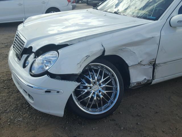 WDBUF26J36A894007 - 2006 MERCEDES-BENZ E 320 CDI WHITE photo 9