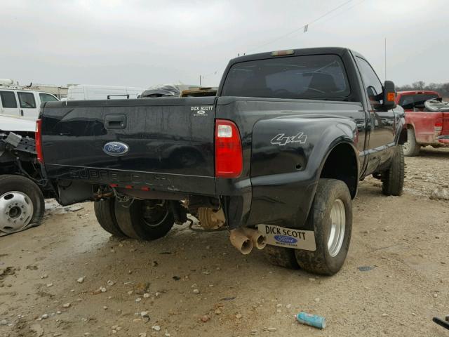 1FTWF33R58EB13316 - 2008 FORD F350 SUPER BLACK photo 4